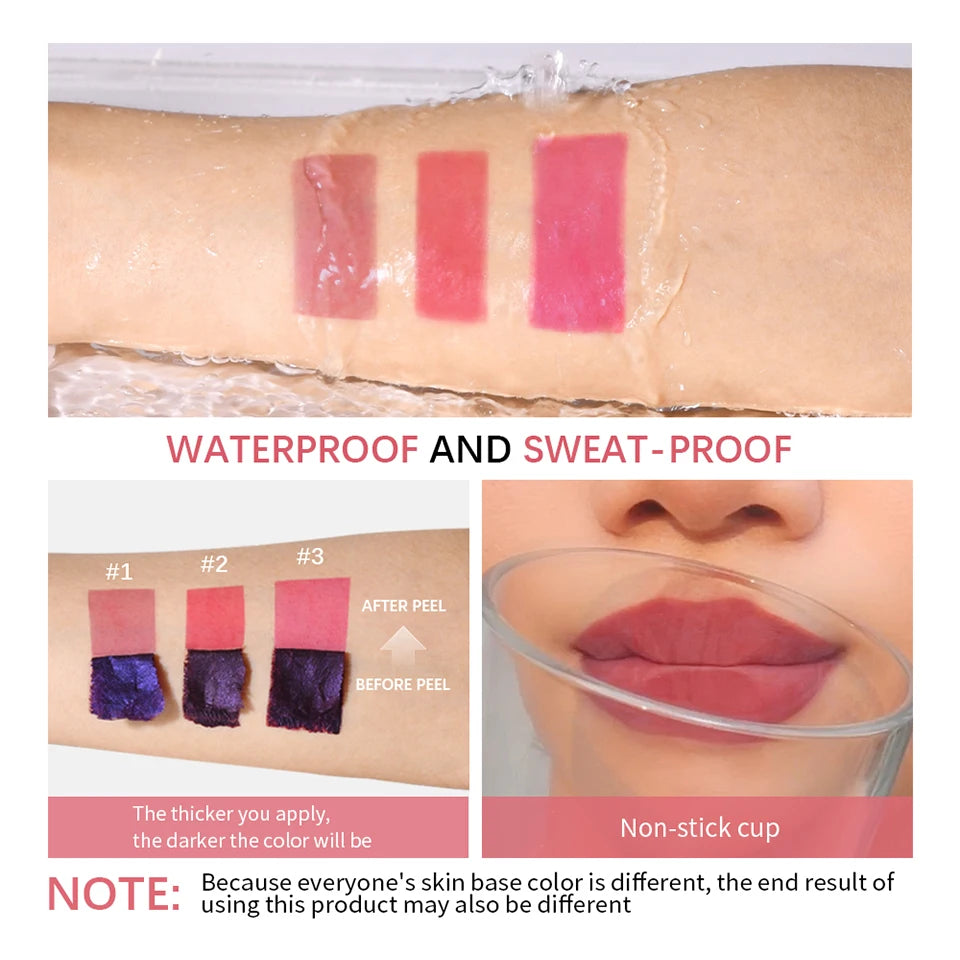 Peel Off Lip Stain Reveal Long Lasting