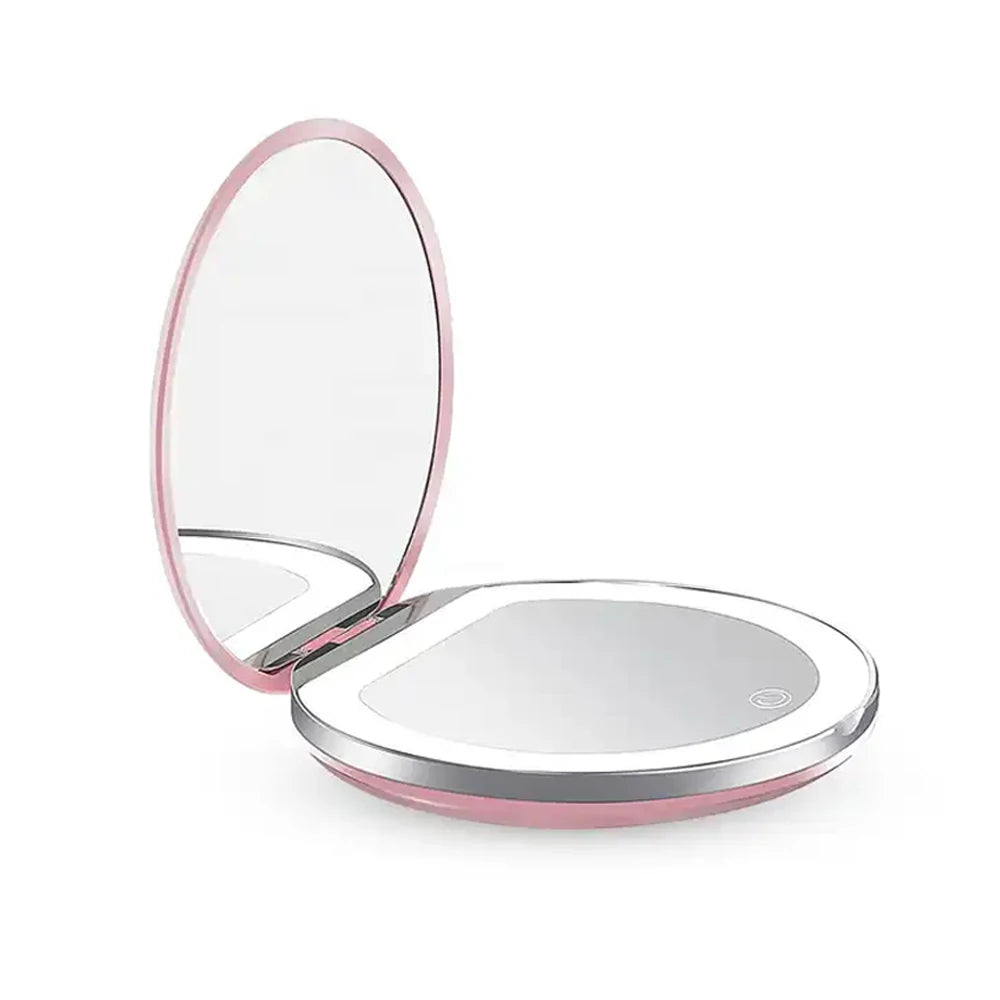 Portable LED Makeup Mirror – 1X/3X Magnification