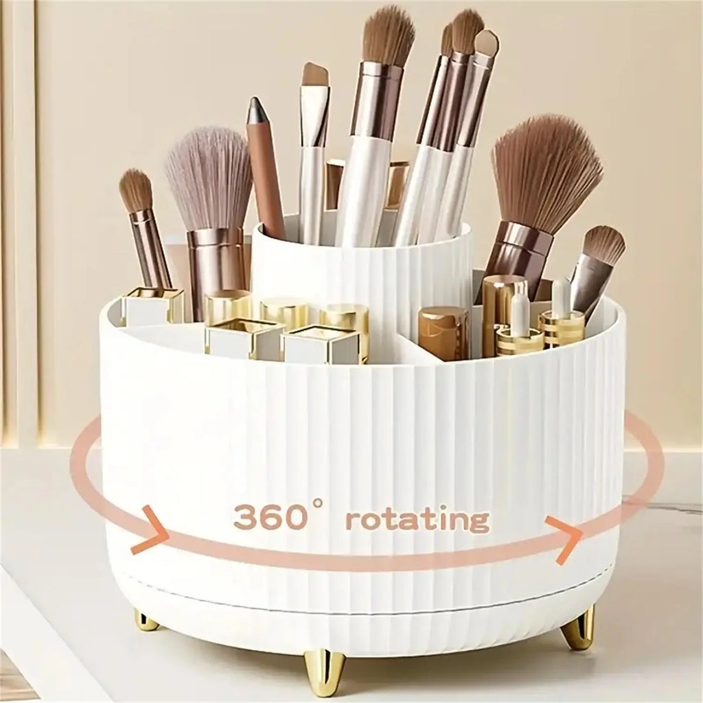 360° Rotating Makeup Organizer – Cosmetic Storage