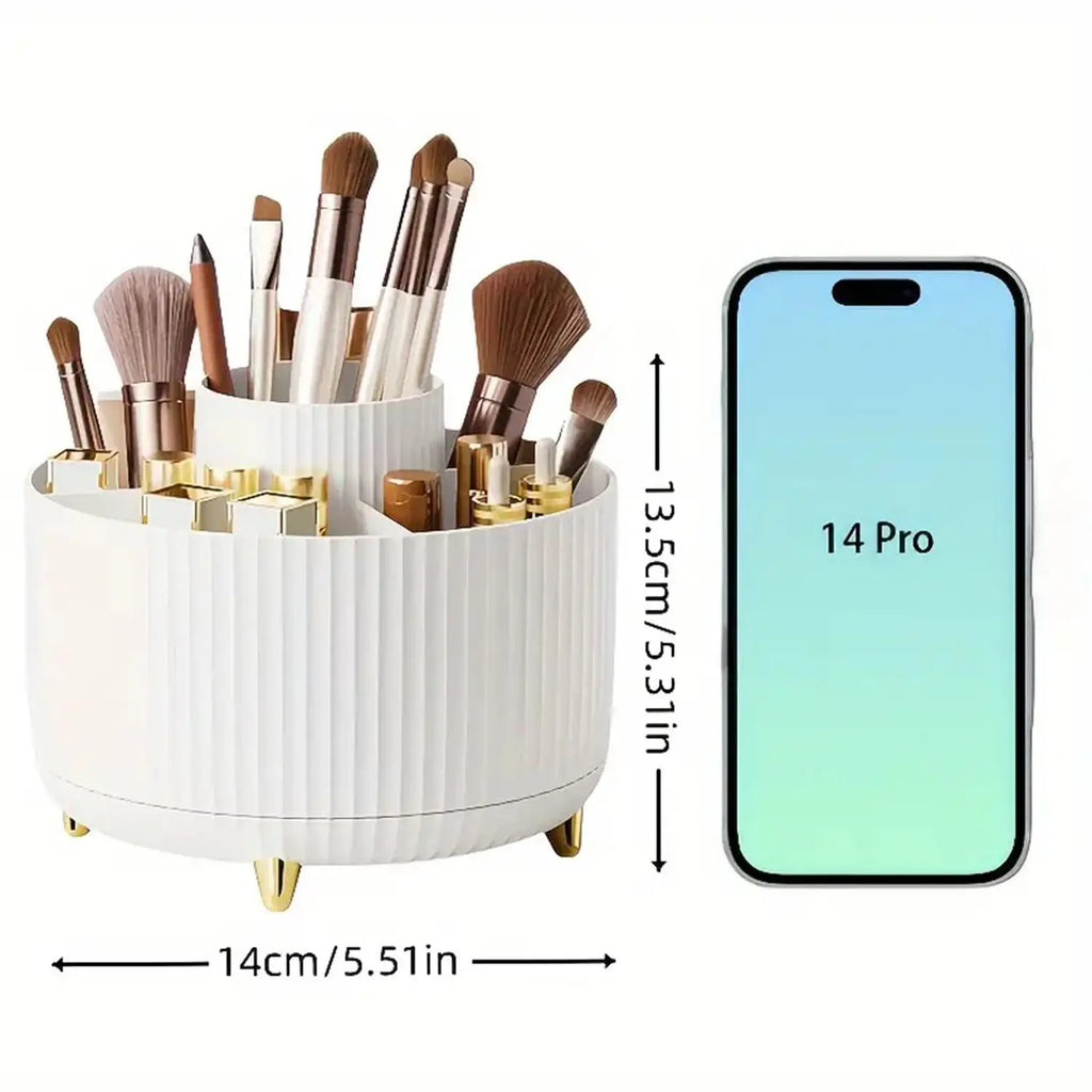 360° Rotating Makeup Organizer – Cosmetic Storage