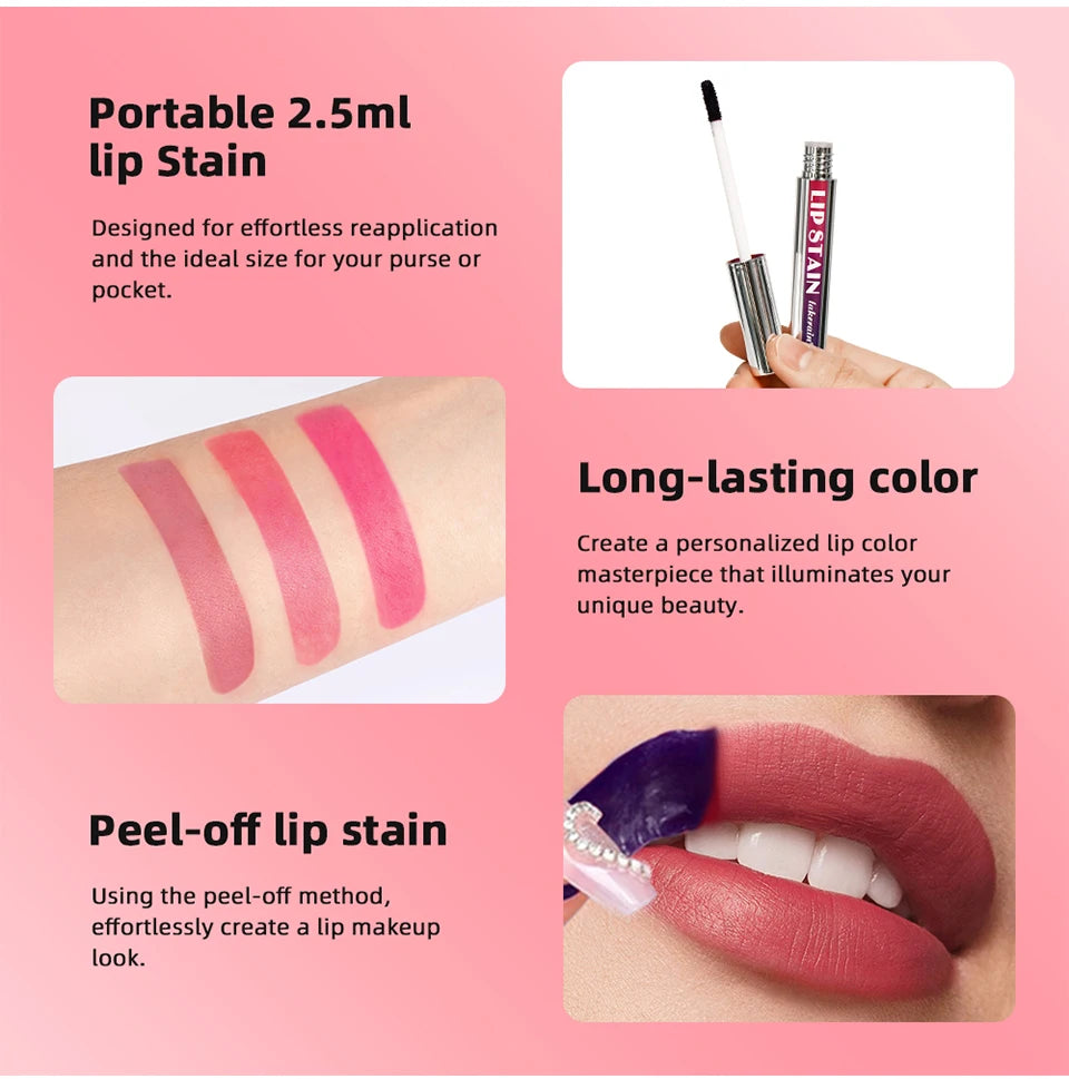 Peel Off Lip Stain Reveal Long Lasting