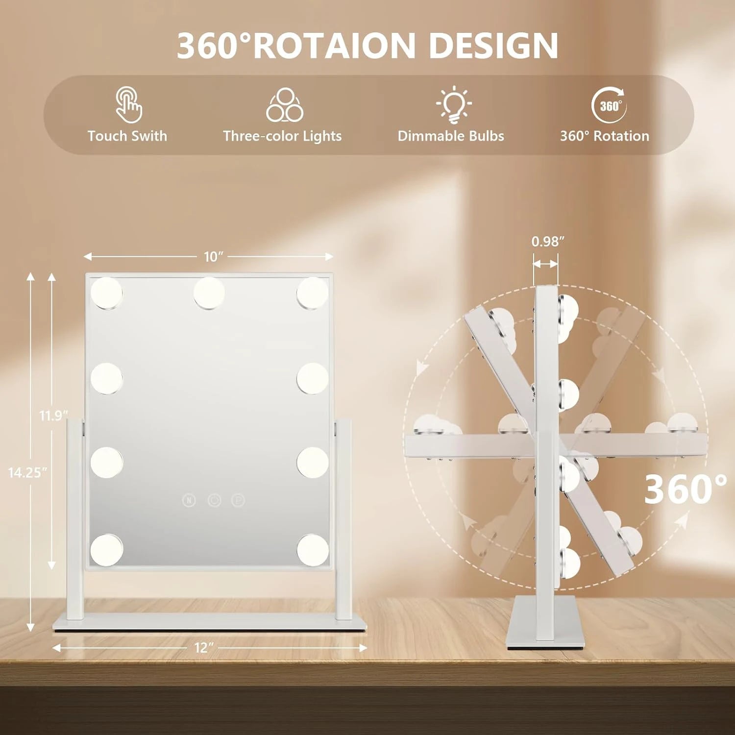 Hollywood LED Makeup Mirror