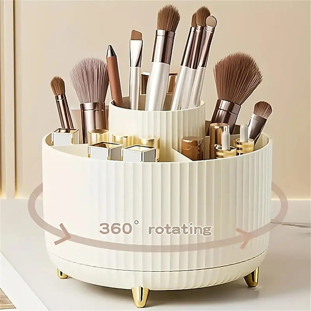 360° Rotating Makeup Organizer – Cosmetic Storage