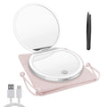 Portable LED Makeup Mirror – 1X/3X Magnification