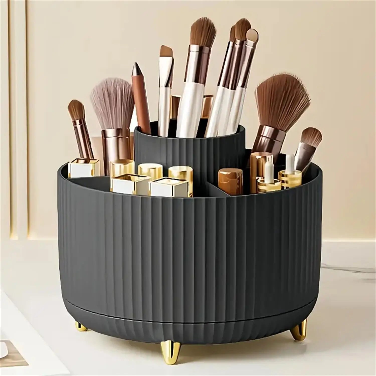 360° Rotating Makeup Organizer – Cosmetic Storage