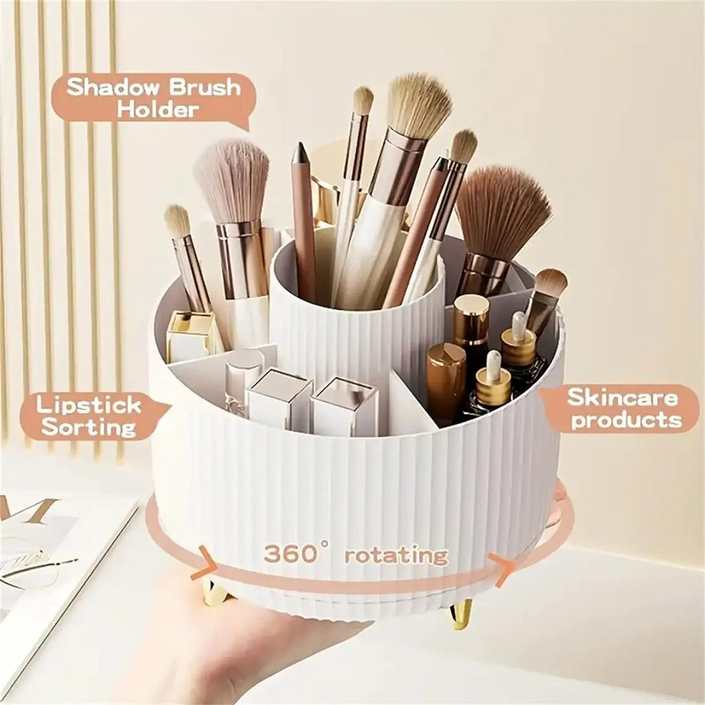 360° Rotating Makeup Organizer – Cosmetic Storage